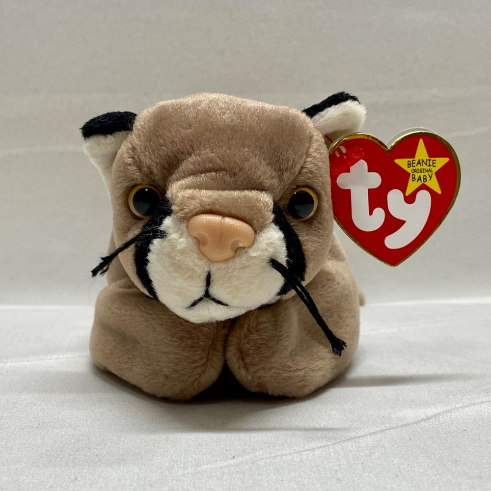 Vintage Ty Beanie Babies Canyon Baby Cougar Retired 1998 Plush Rare See Tags MWT